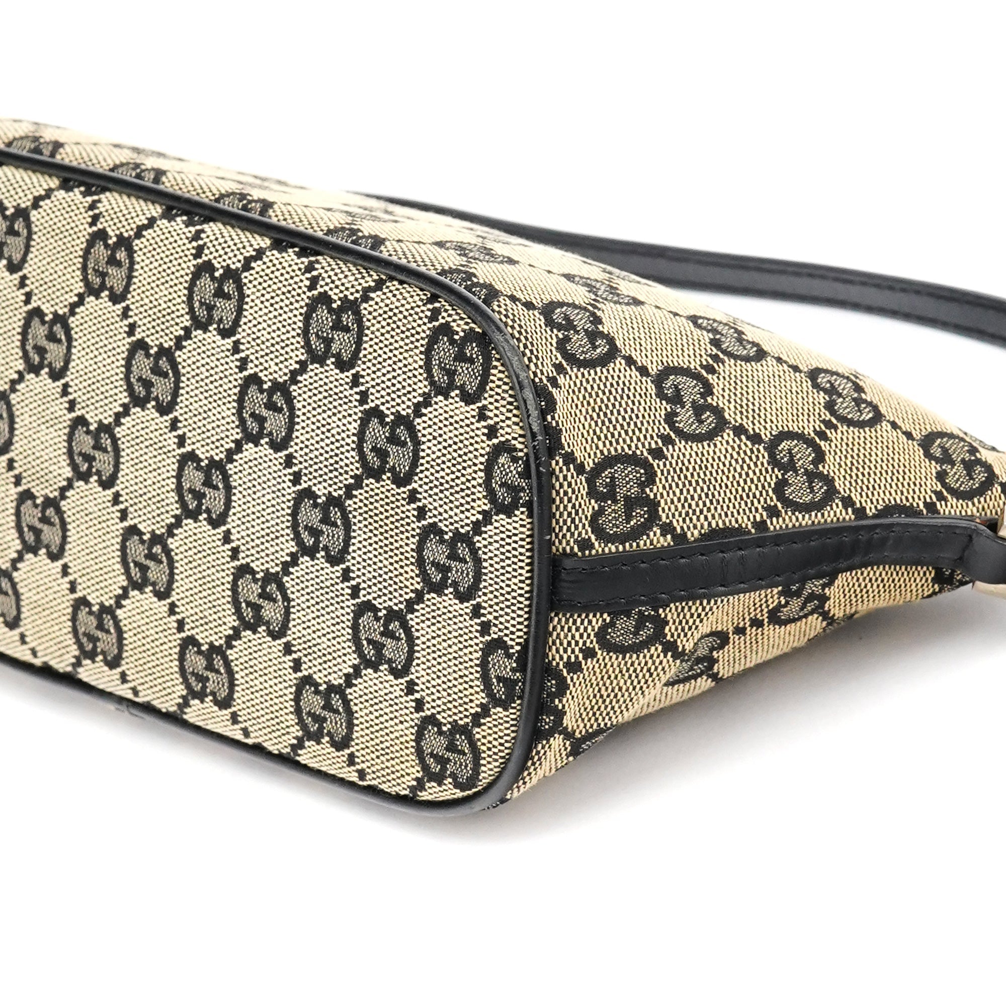 039 1103 Beige Black GG Boat Pochette