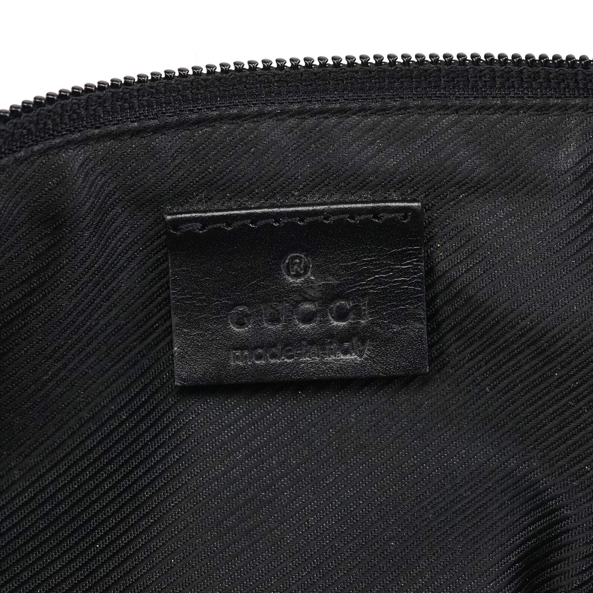 039 1103 Beige Black GG Boat Pochette