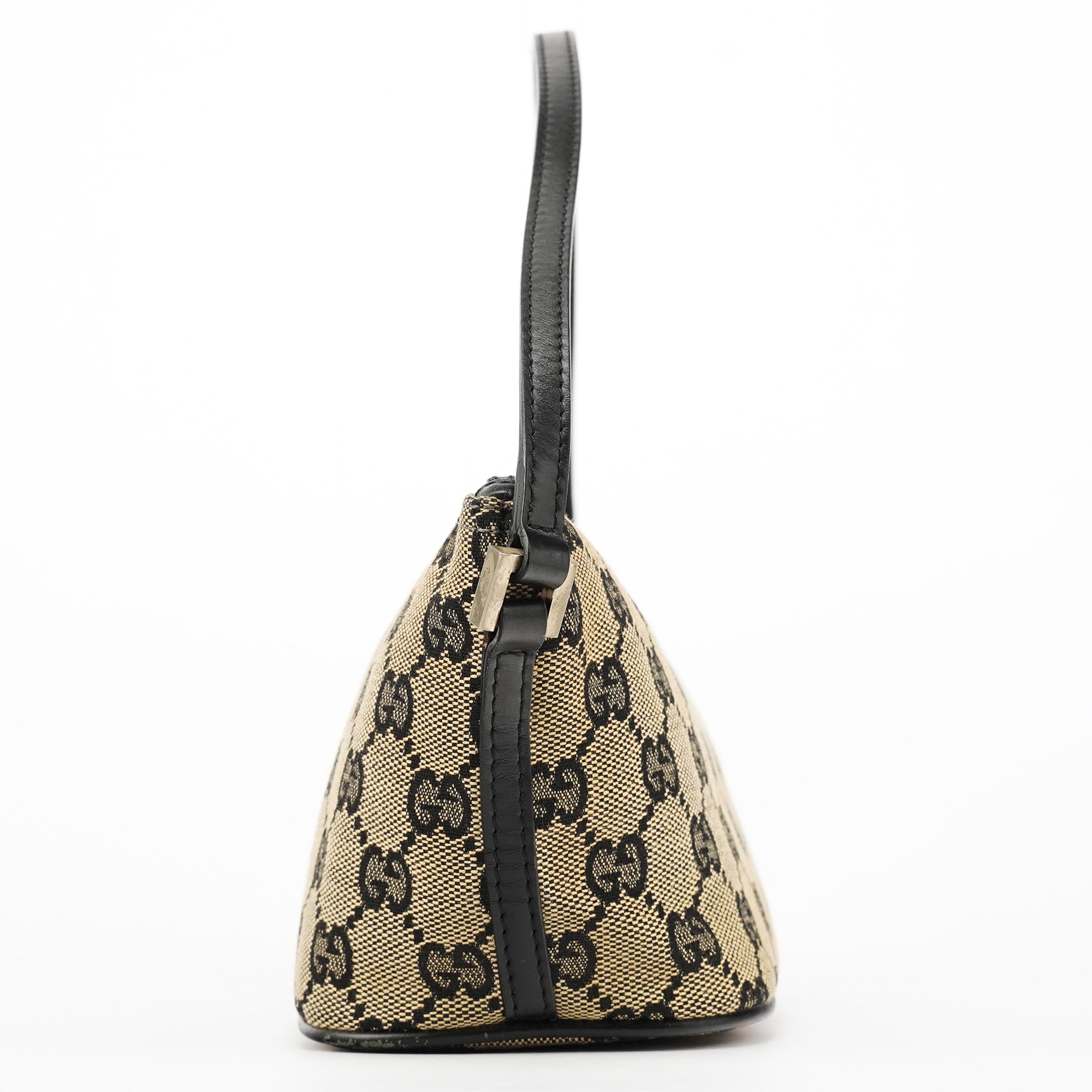 039 1103 Beige Black GG Boat Pochette