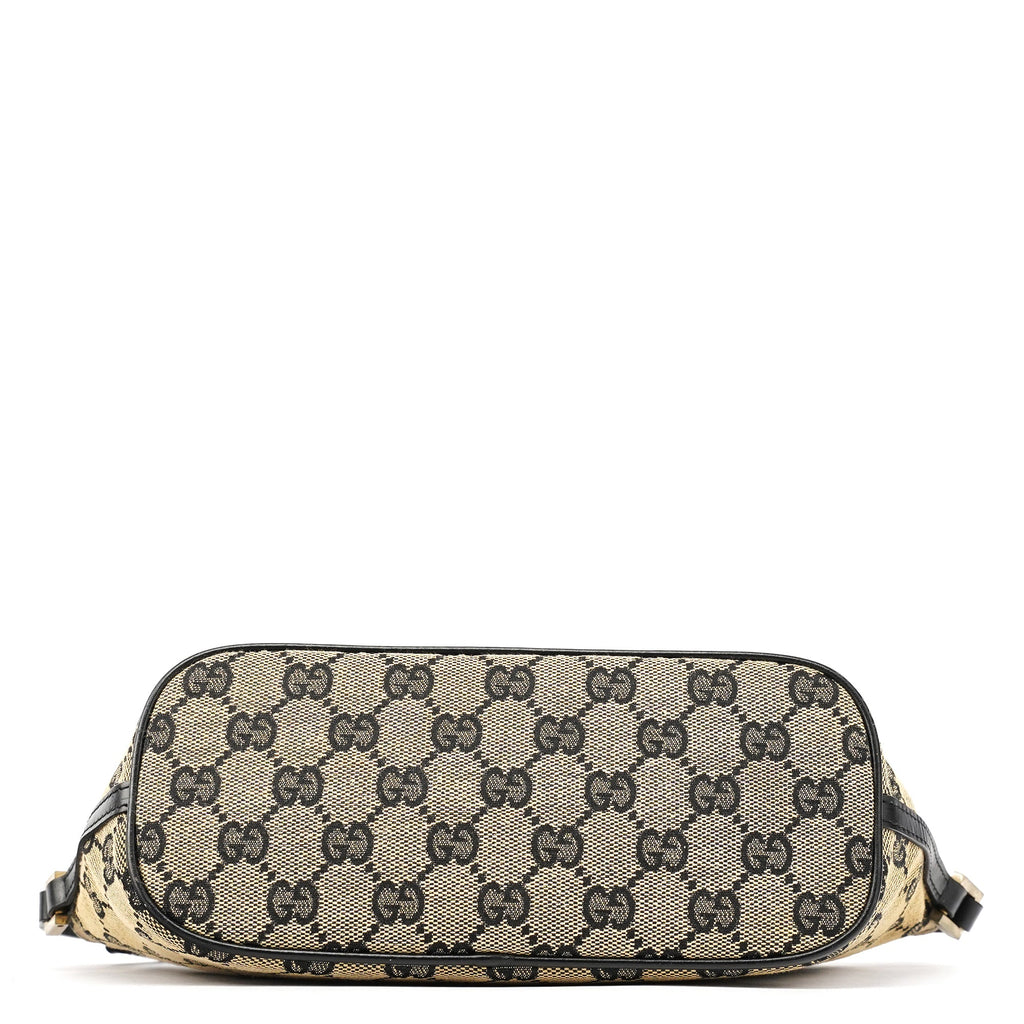 039 1103 Beige Black GG Boat Pochette