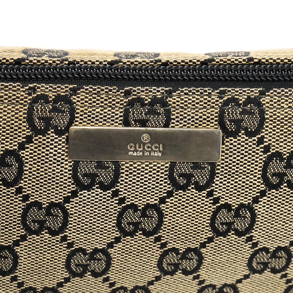 039 1103 Beige Black GG Boat Pochette