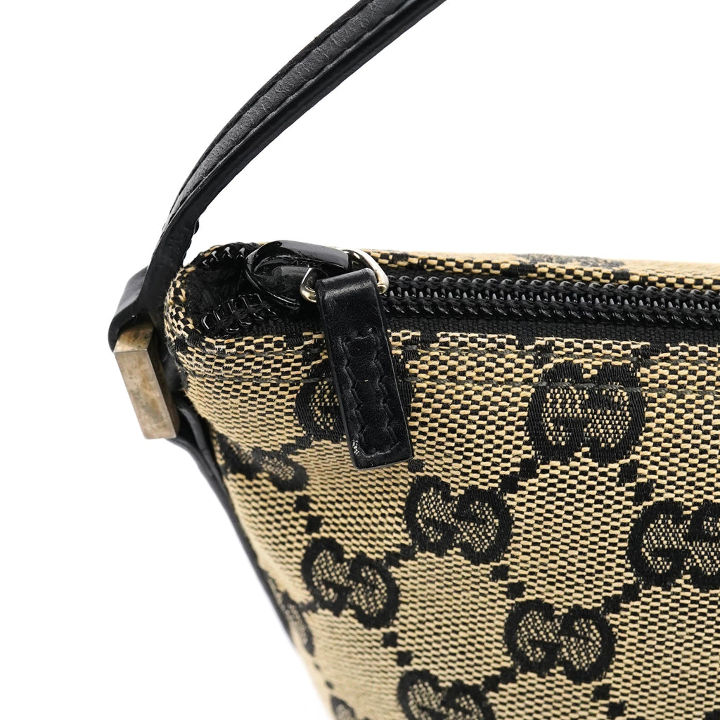 039 1103 Beige Black GG Boat Pochette