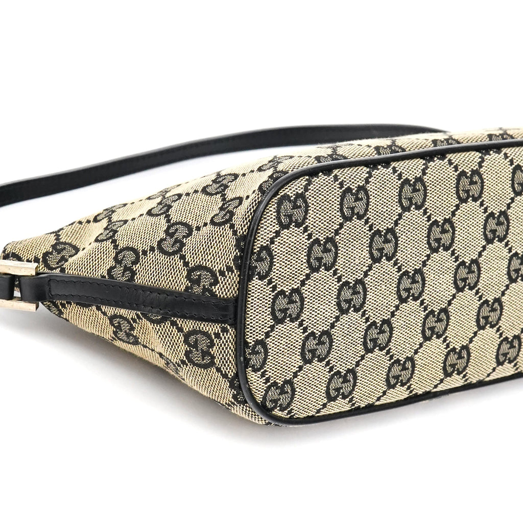 039 1103 Beige Black GG Boat Pochette