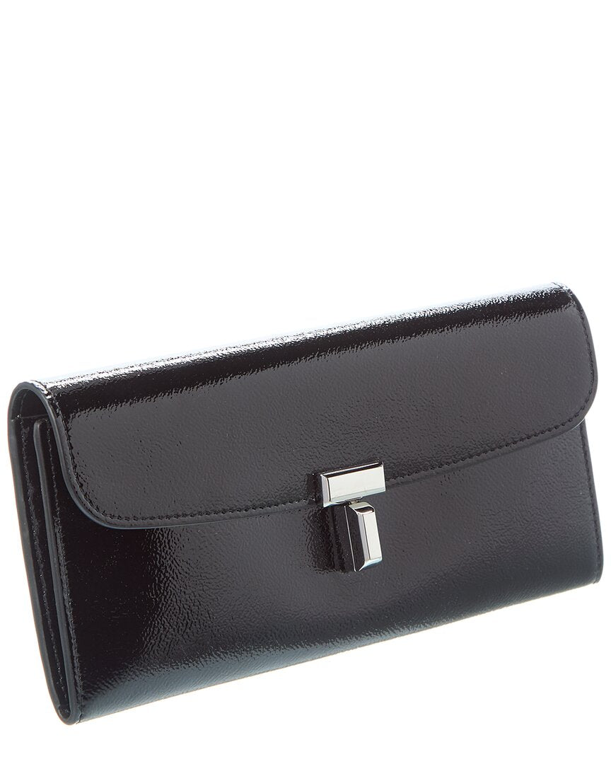 Toteme T-Lock Leather Continental Wallet