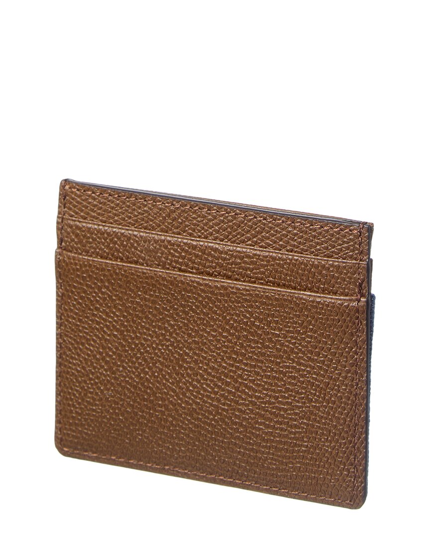 Valentino Vlogo Signature Denim Card Holder