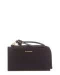 Jil Sander Logo Leather Coin Purse Black ONE SIZE
