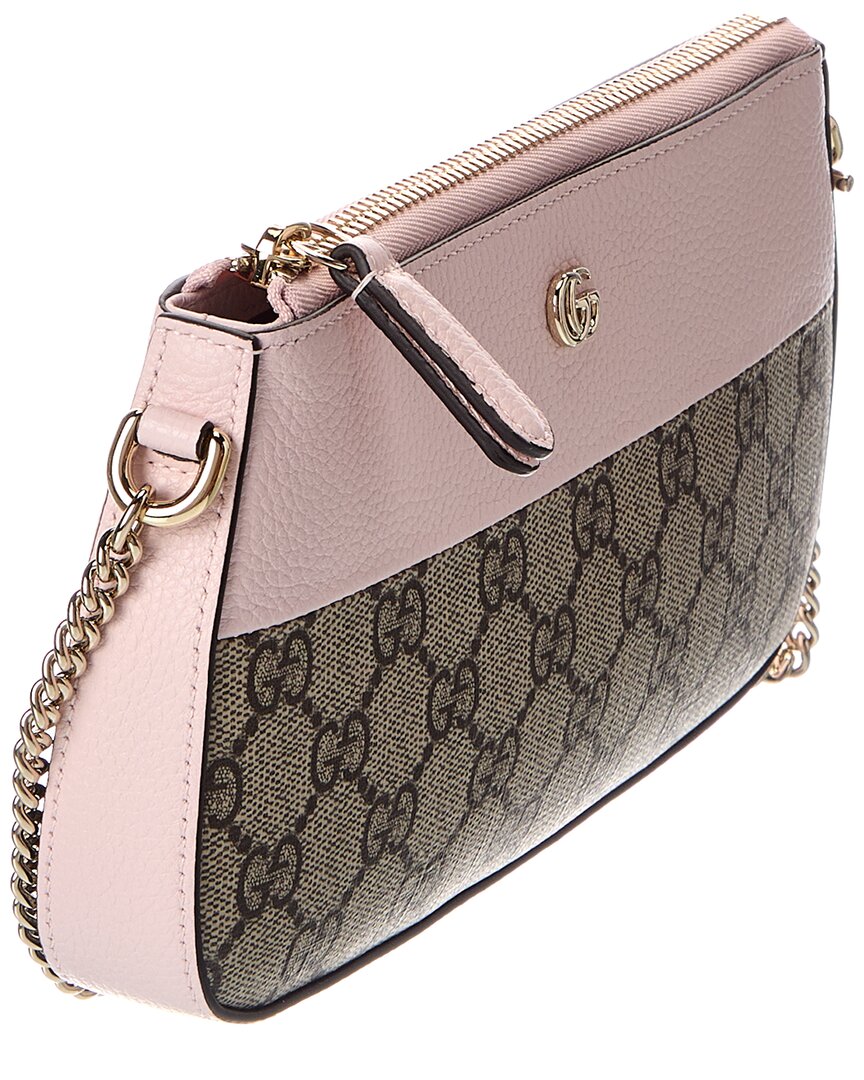 Gucci Bicolor Gg Marmont Mini Gg Supreme Canvas & Leather Crossbody