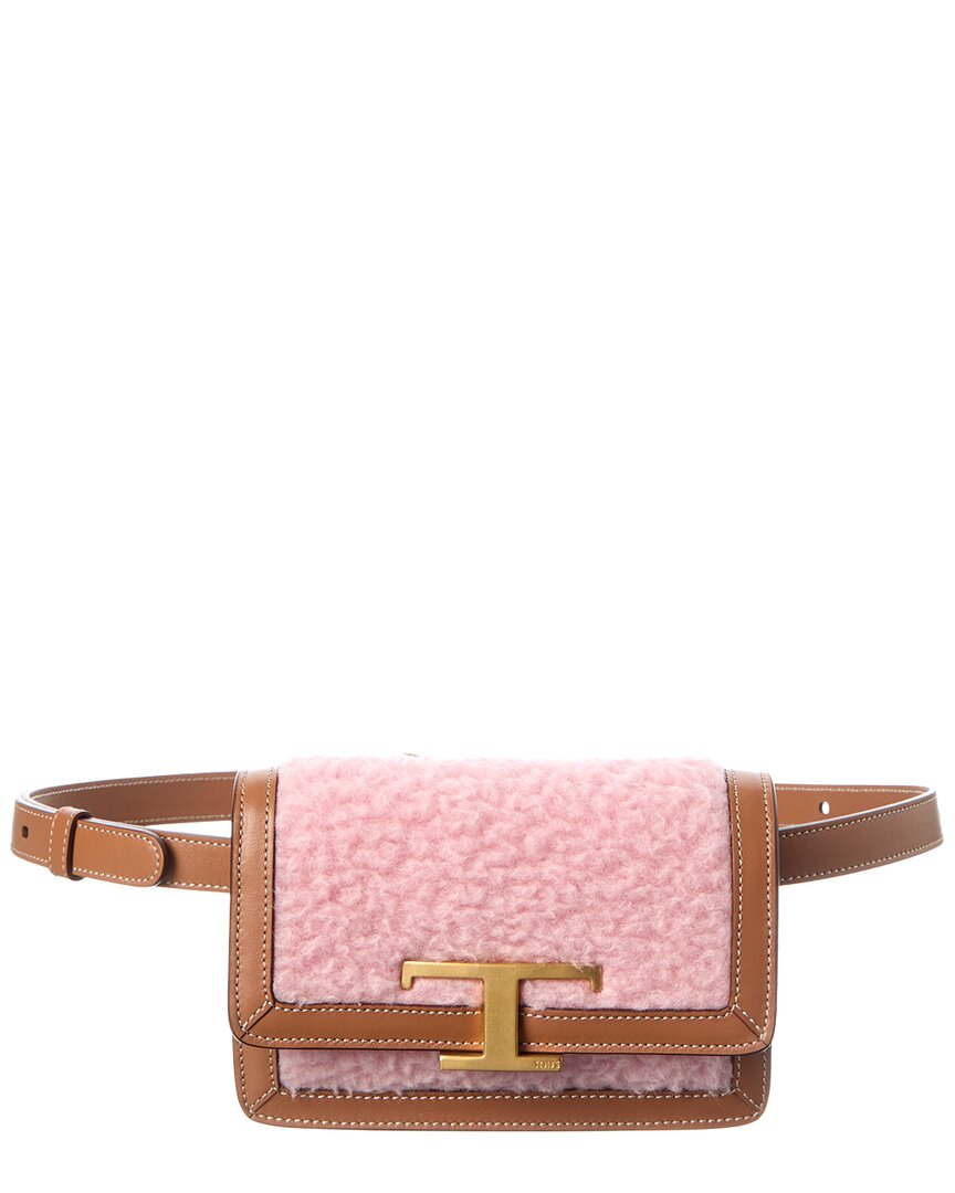 Tod’S Leather & Wool Belt Bag