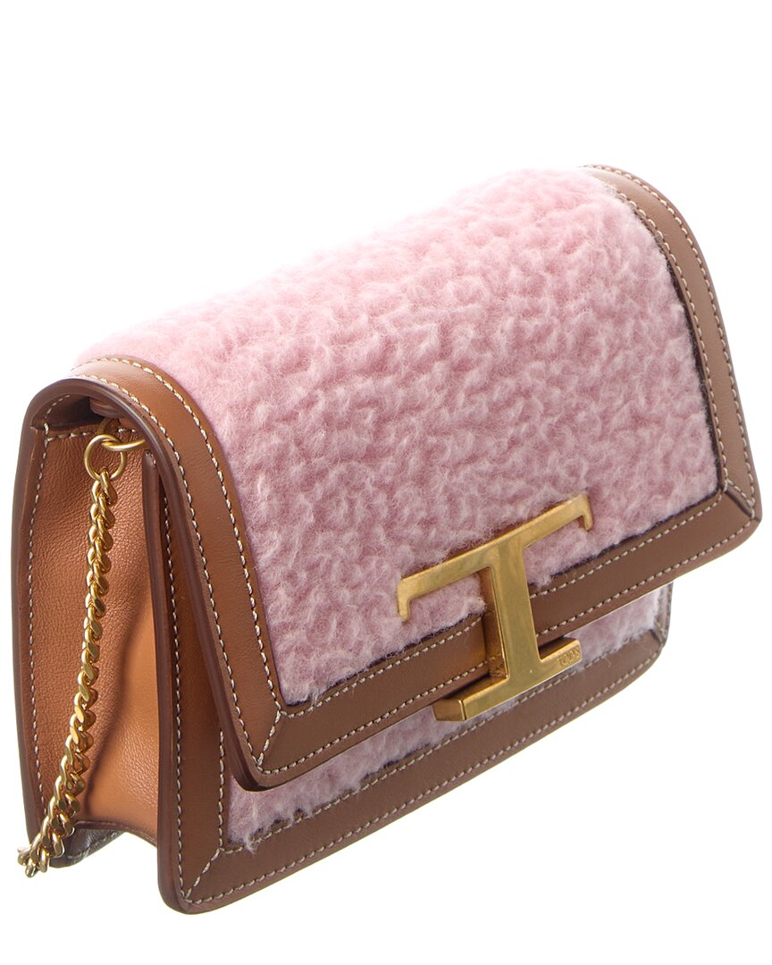 Tod’S Leather & Wool Belt Bag