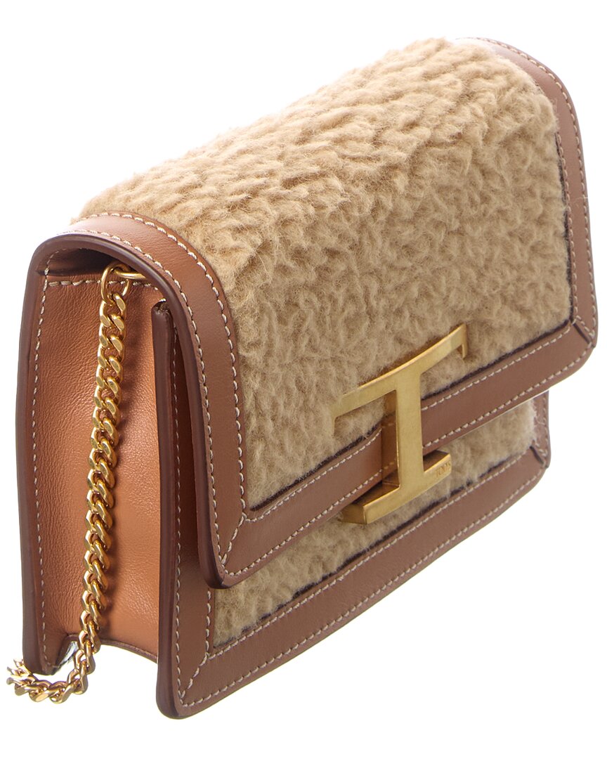 Tod’S Leather & Wool Belt Bag