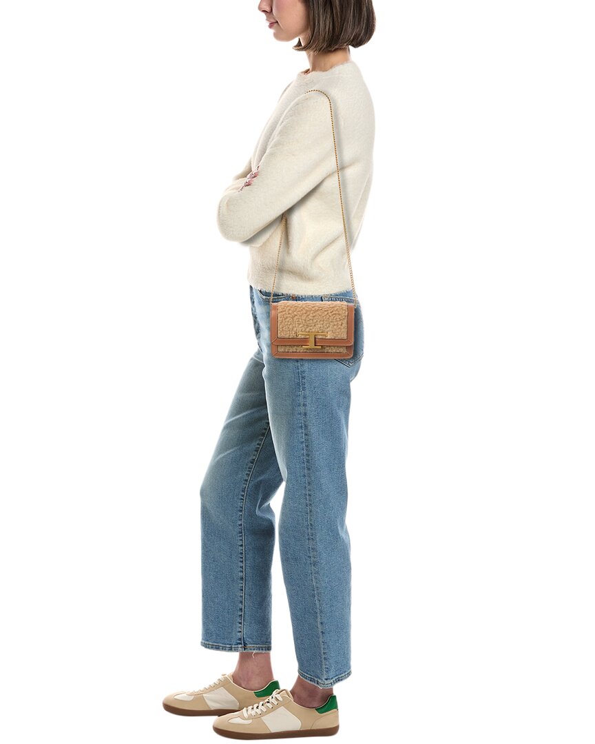 Tod’S Leather & Wool Belt Bag