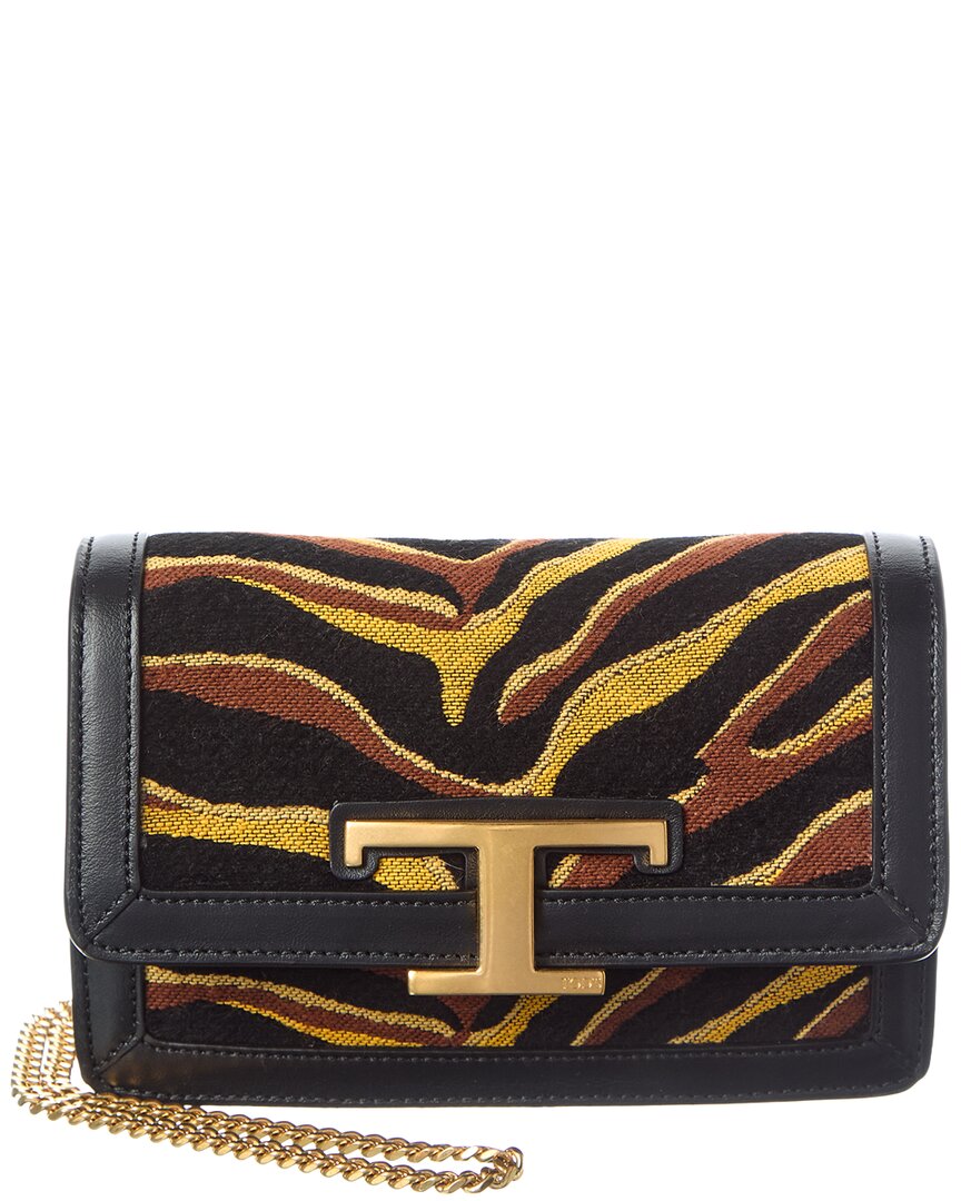 Tod’S Leather & Canvas Belt Bag