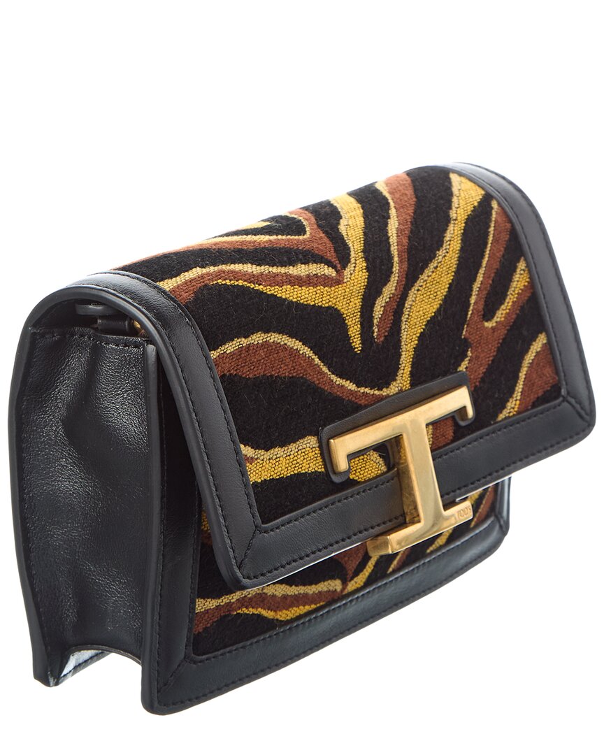 Tod’S Leather & Canvas Belt Bag