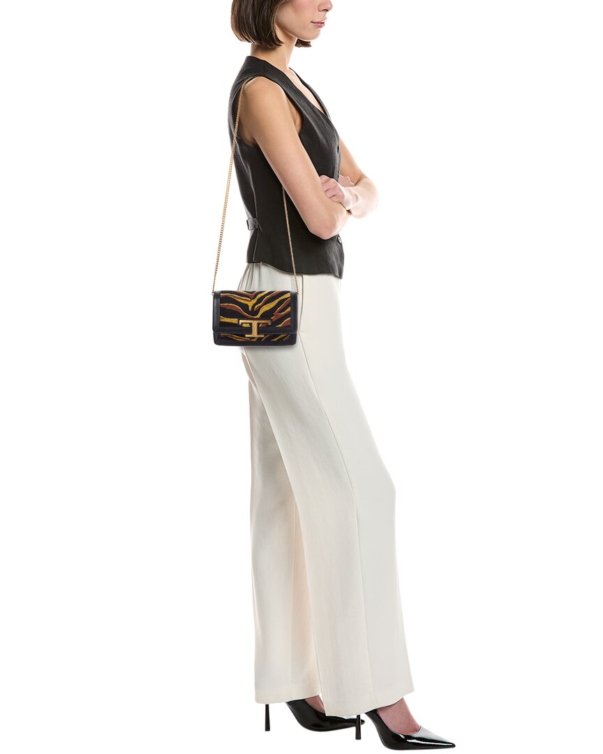Tod’S Leather & Canvas Belt Bag