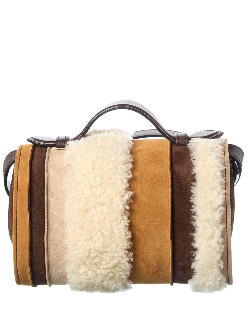 Tod’S Suede & Shearling Duffel Bag