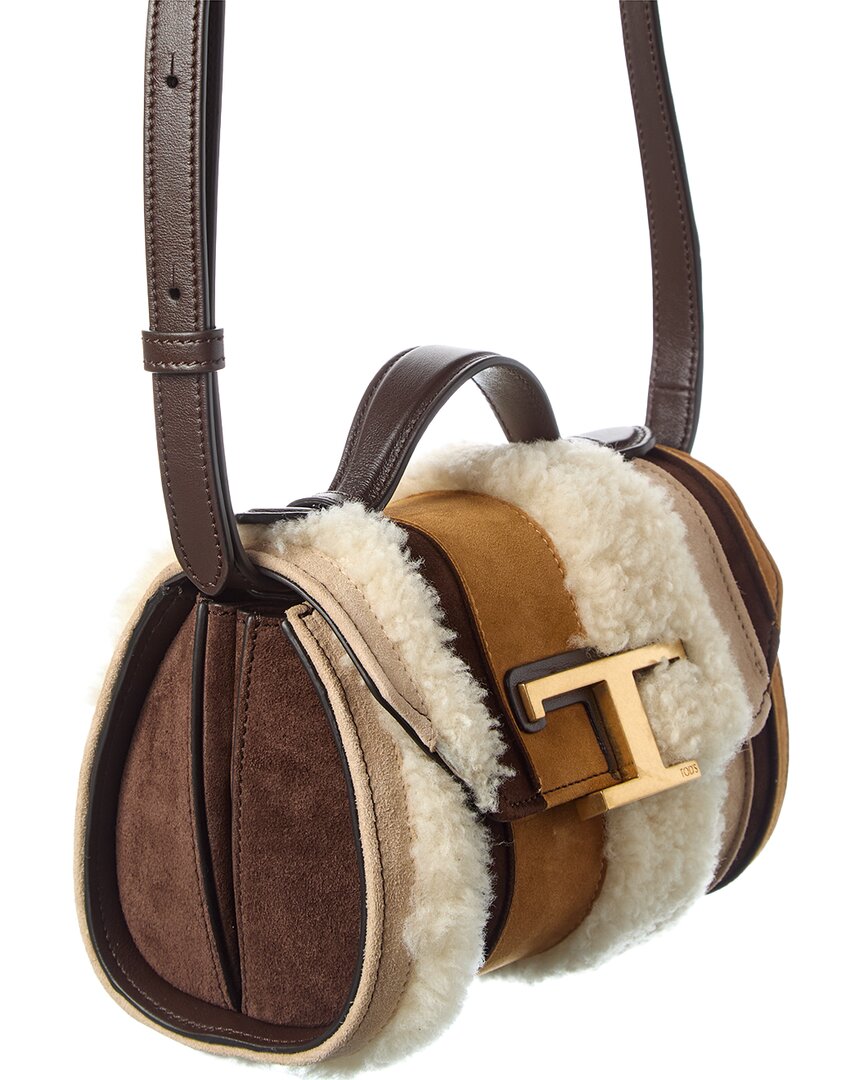 Tod’S Suede & Shearling Duffel Bag