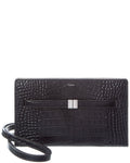 Toteme Croc-Embossed Leather Crossbody