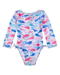 Flap Happy One Piece Rosy Whales Swimsuit
