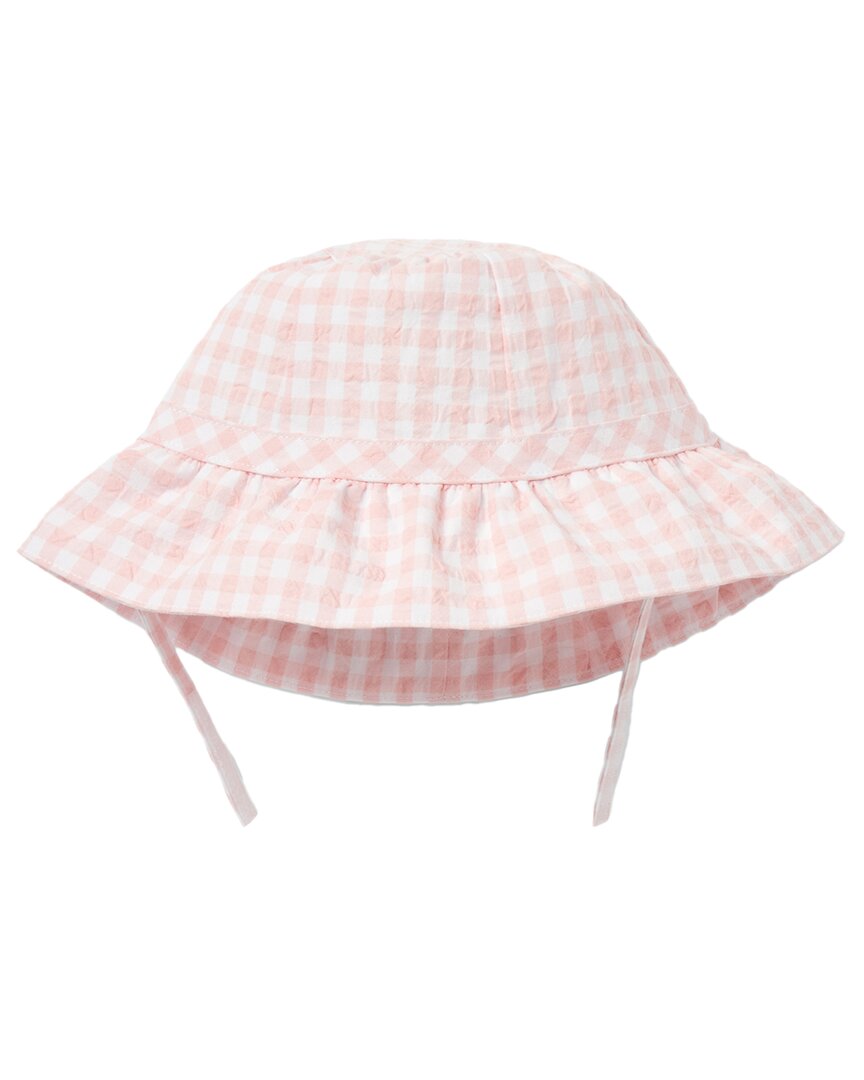 Janie And Jack Gingham Ruffle Sun Hat