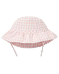 Janie And Jack Gingham Ruffle Sun Hat