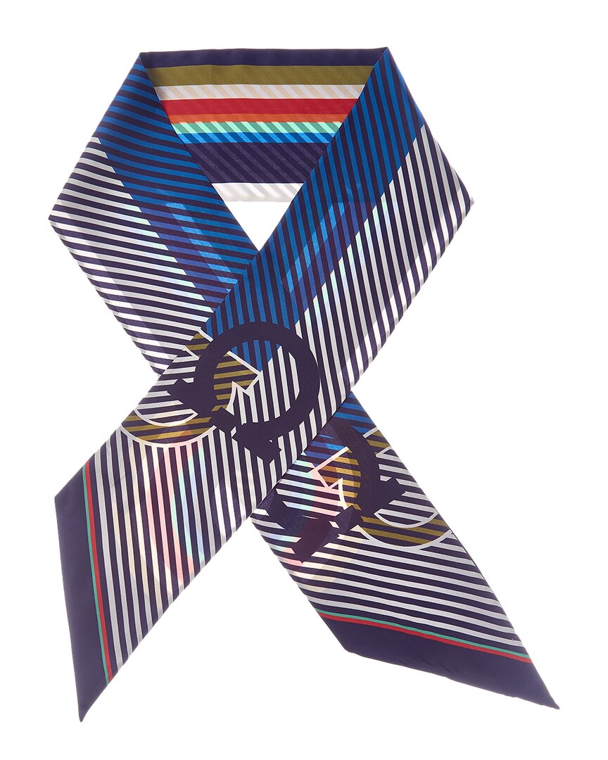 Ferragamo Logo Silk Scarf