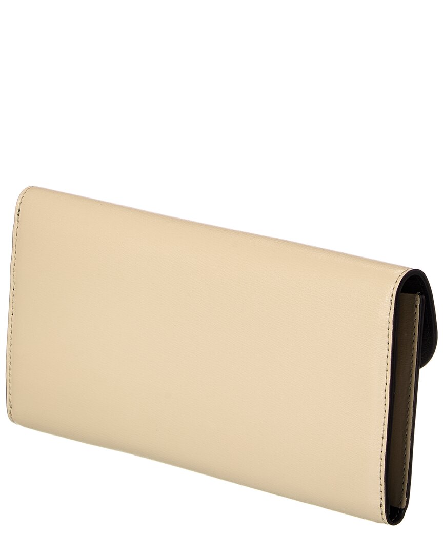 Toteme T-Lock Fold-Over Leather Continental Wallet