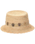 Bruno Magli Crochet Bucket Hat