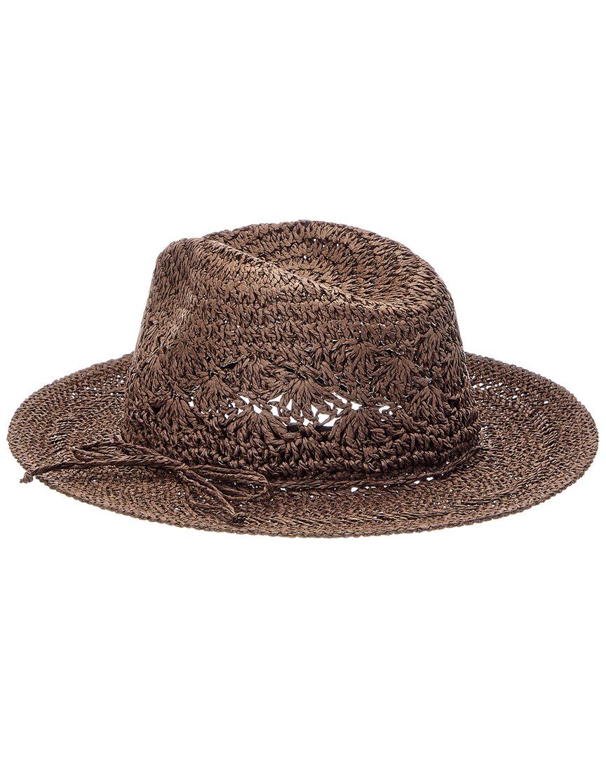 Bruno Magli Crochet Raffia Rancher Hat