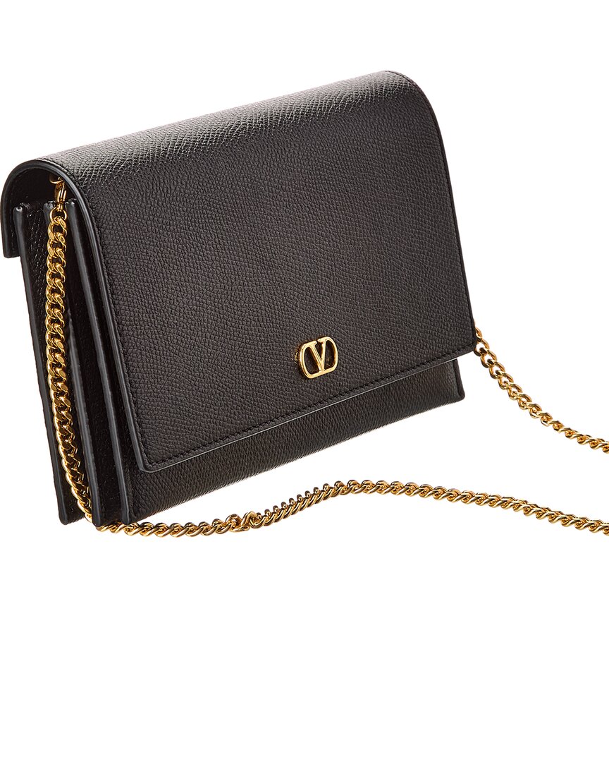 Valentino Vlogo Signature Leather Wallet On Chain