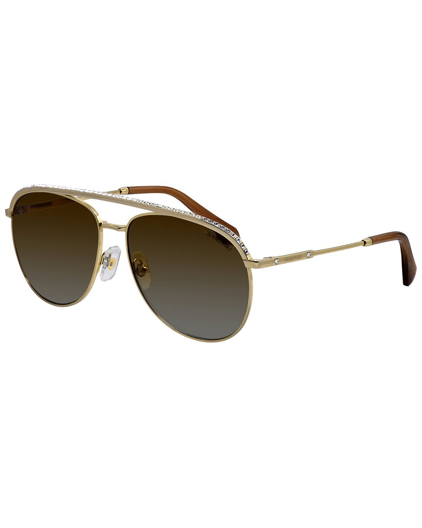 Swarovski Women's Sk7005 58Mm Polarized Sunglasses