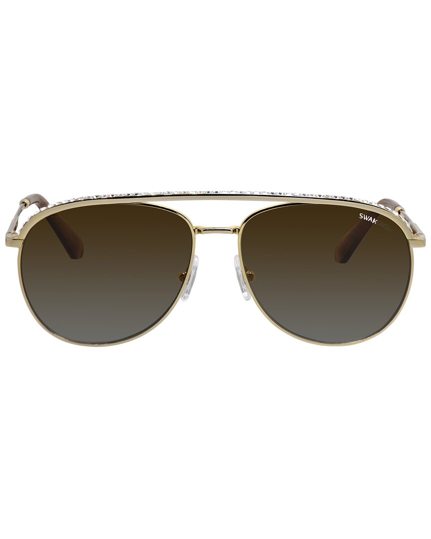 Swarovski Women's Sk7005 58Mm Polarized Sunglasses