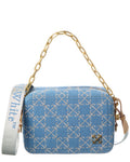 Off-White™ Logo Medium Denim Crossbody