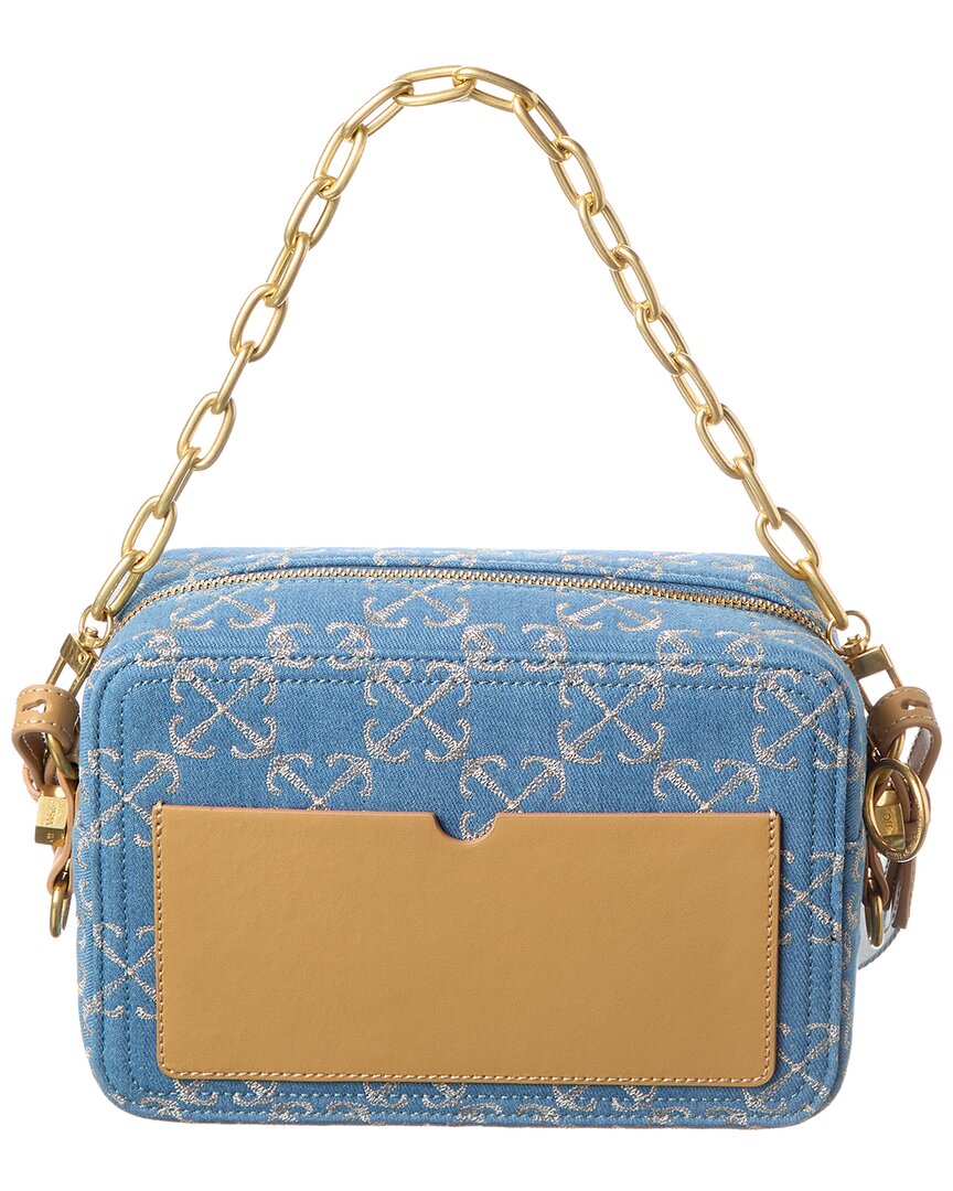 Off-White™ Logo Medium Denim Crossbody