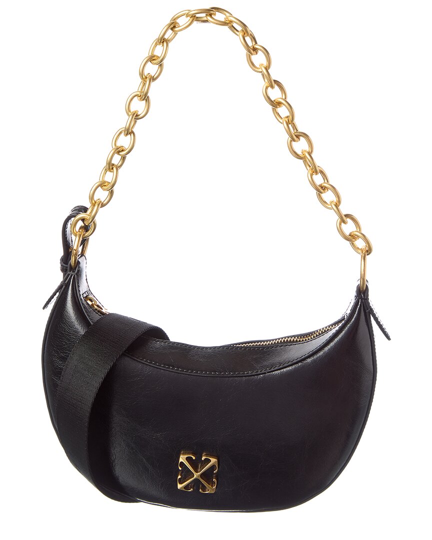 Off-White™ Hemisphere Leather Hobo Bag