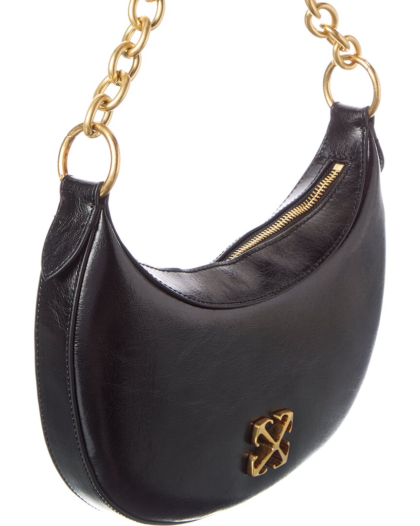 Off-White™ Hemisphere Leather Hobo Bag