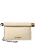 Jacquemus The Round Carré Small Leather Clutch