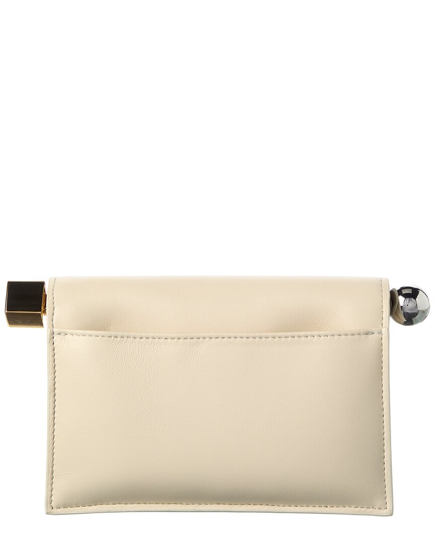 Jacquemus The Round Carré Small Leather Clutch