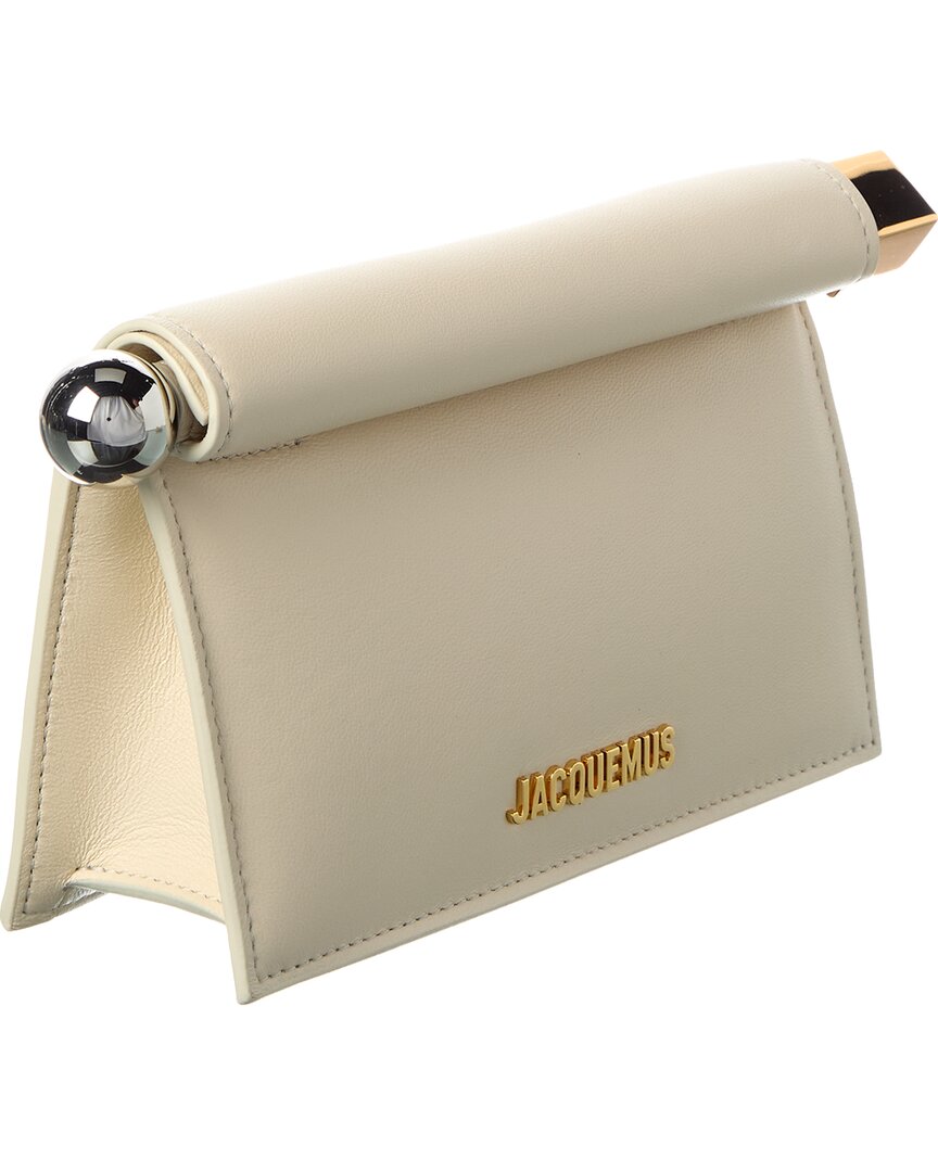 Jacquemus The Round Carré Small Leather Clutch