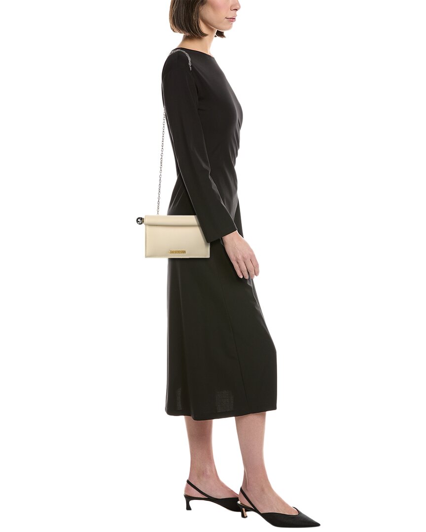 Jacquemus The Round Carré Small Leather Clutch