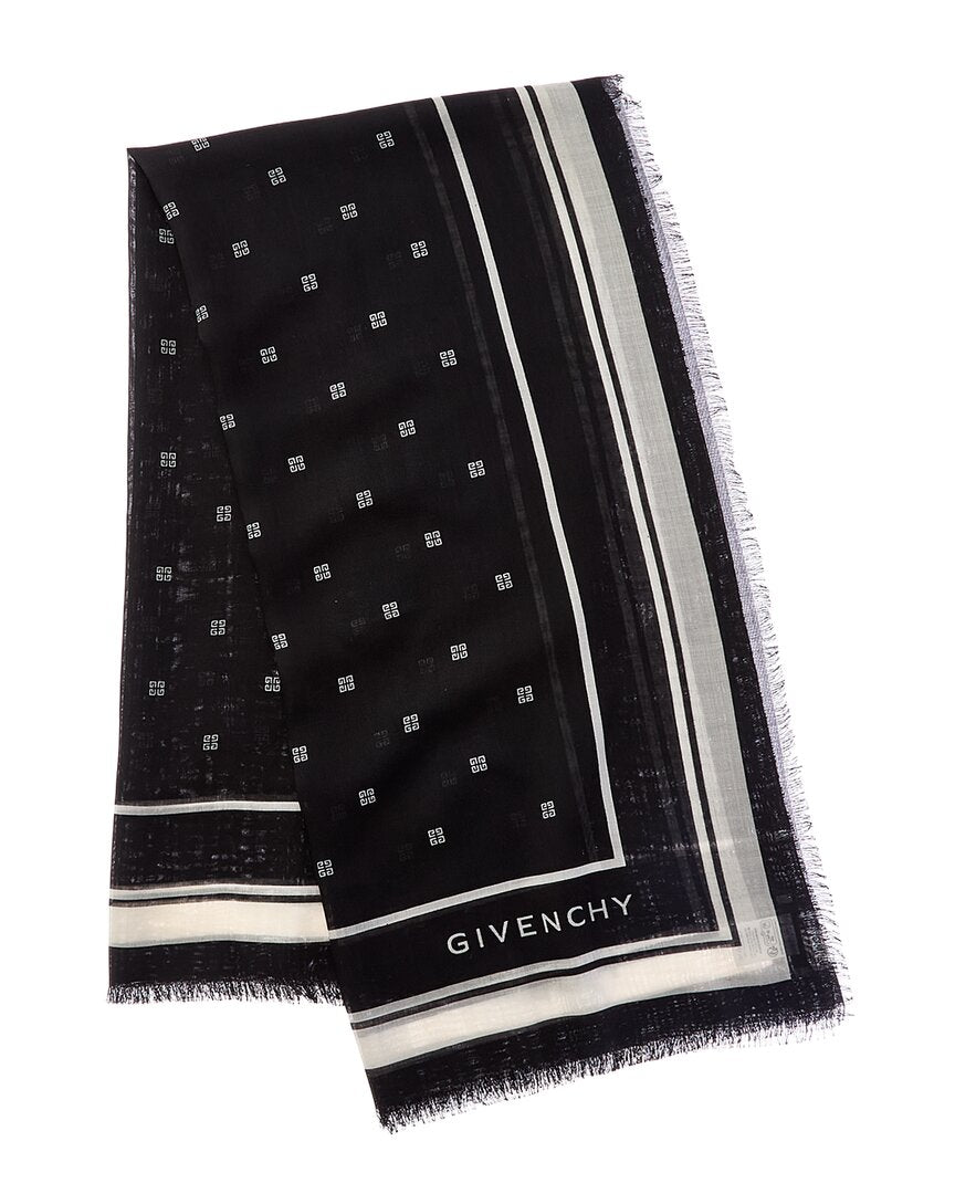 Givenchy 4G Cashmere & Silk-Blend Scarf
