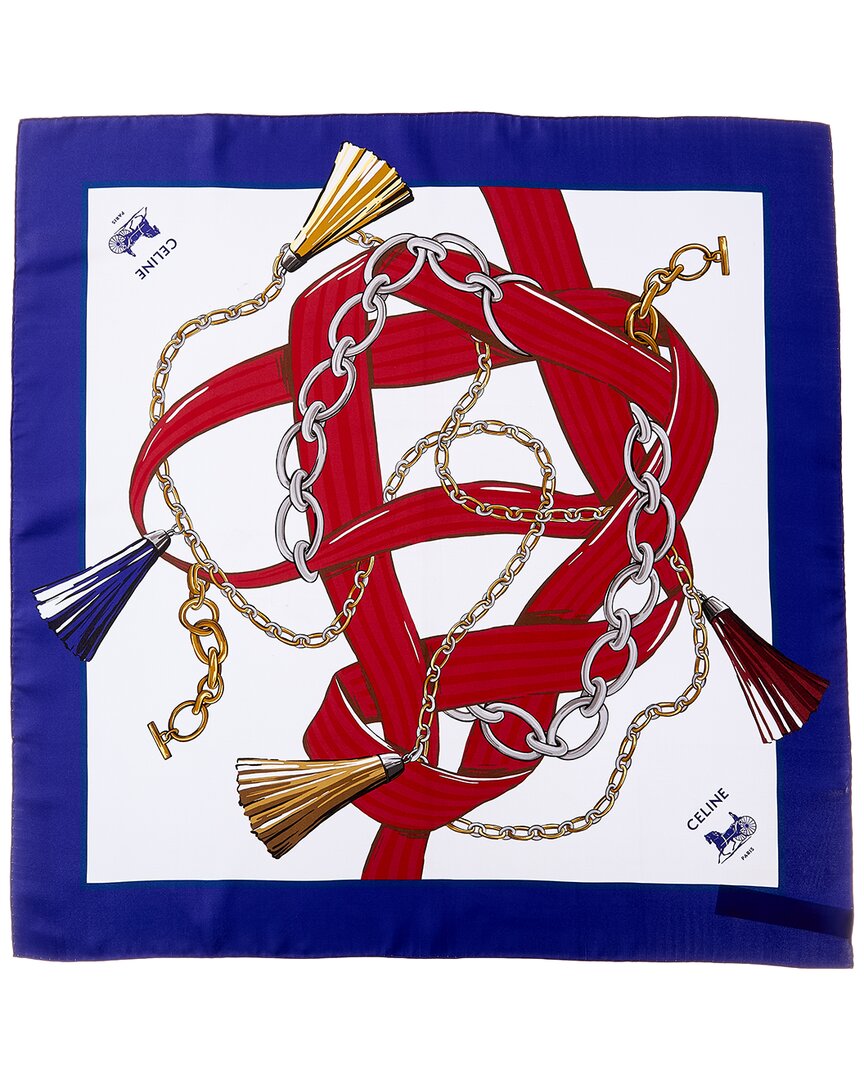 Celine Square Silk Scarf