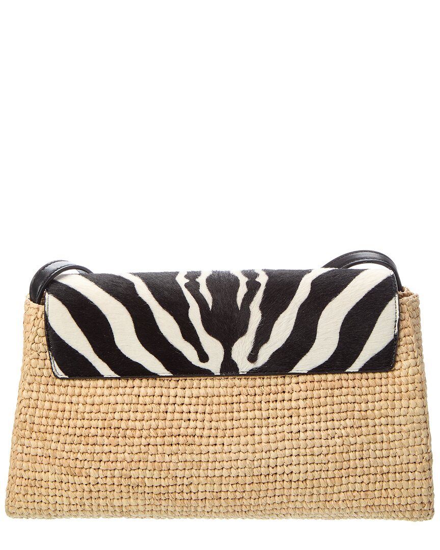 Khaite Audrey Raffia & Haircalf Crossbody
