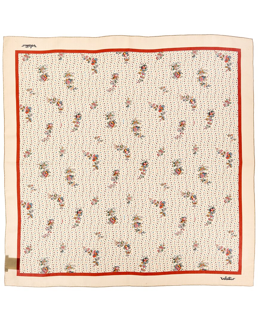 Valentino Papier Floreal Silk Scarf
