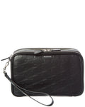 Balenciaga Signature Double Zip Leather Pouch