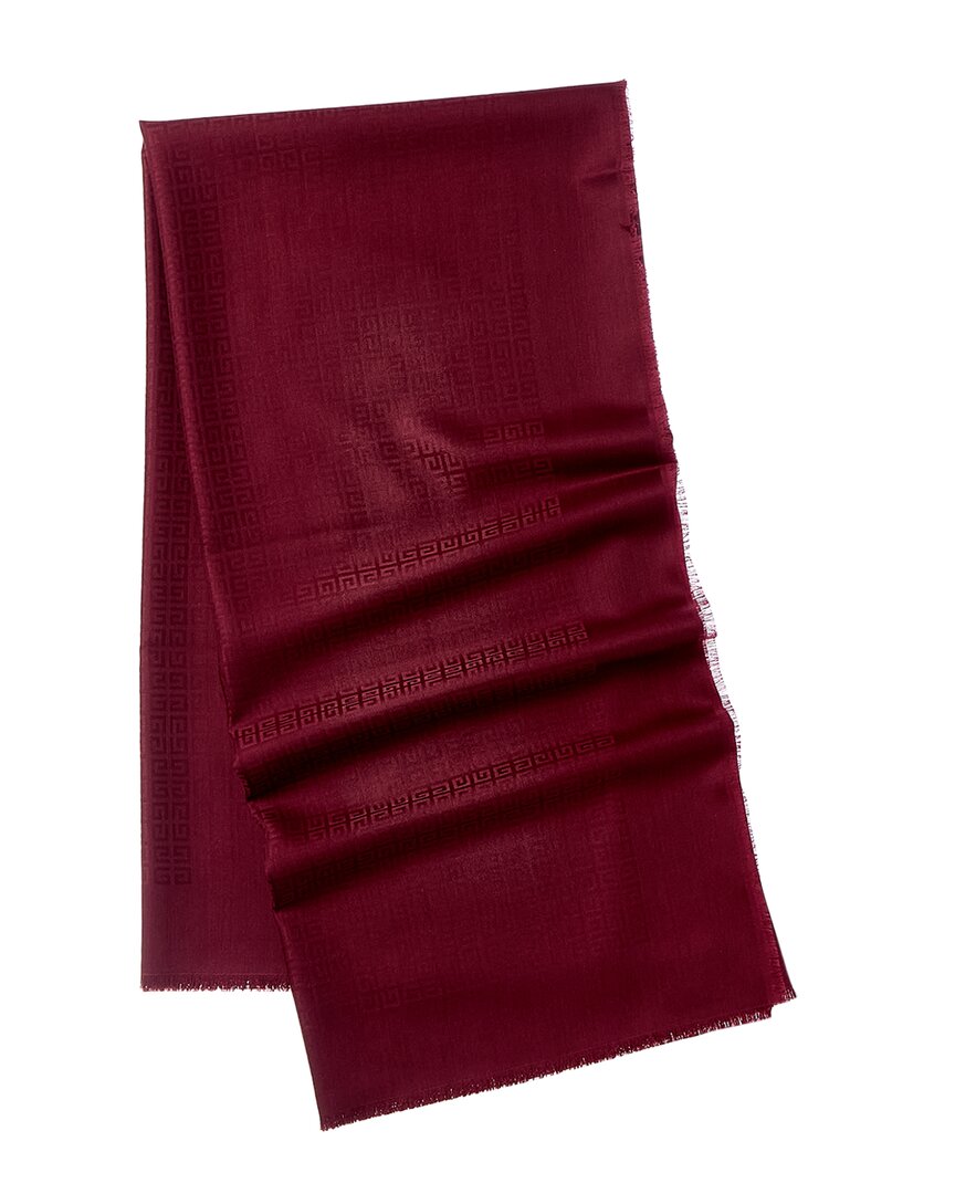 Givenchy 4G Square Large Wool & Silk-Blend Scarf