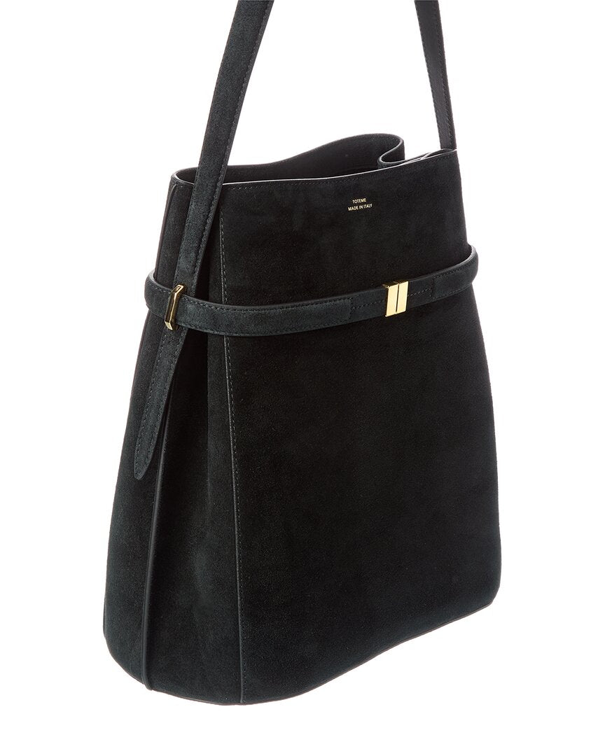 Toteme Belted Suede Bucket Bag