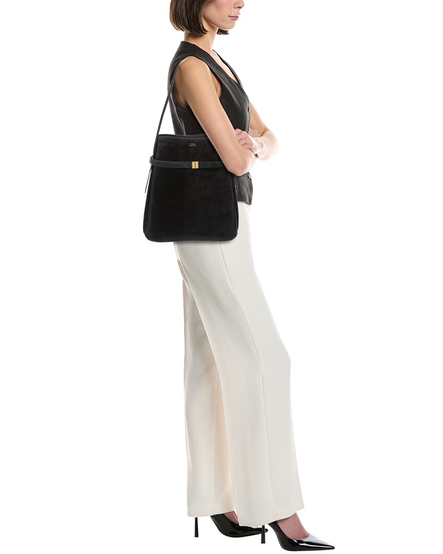 Toteme Belted Suede Bucket Bag