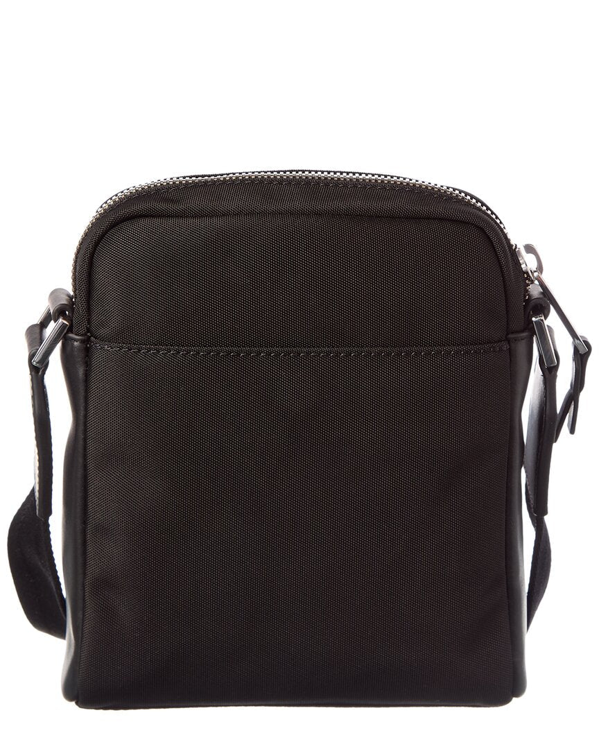Hugo Boss Highway N Ns Zip Leather-Trim Reporter Bag