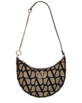 Valentino Vlogo Signature Toile Iconographe Canvas & Leather Hobo Bag