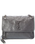 Saint Laurent Niki Medium Leather Satchel